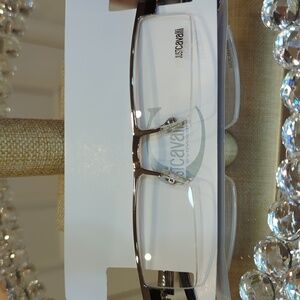 Just Cavalli Sleek Silver Glasses NIP